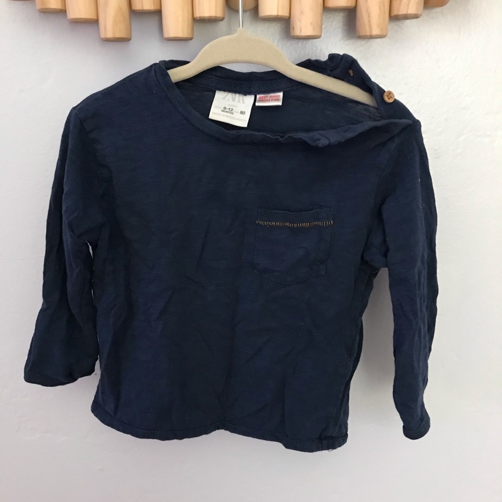 Navy blue Zara shirt